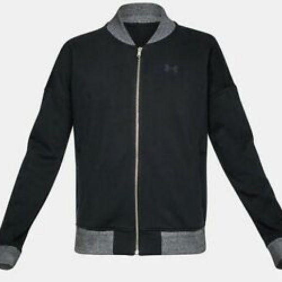Under Armour Threadborne Fleece Bomber Jacket - Picture 1 of 5